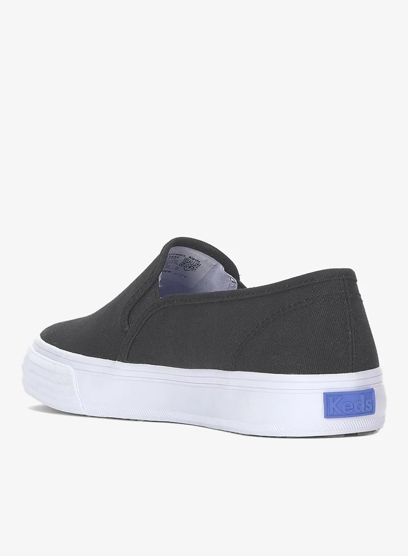 Keds black Keds Women's Double Decker Slip On Canvas Casual Sneaker Black for Women | Best Price UAE